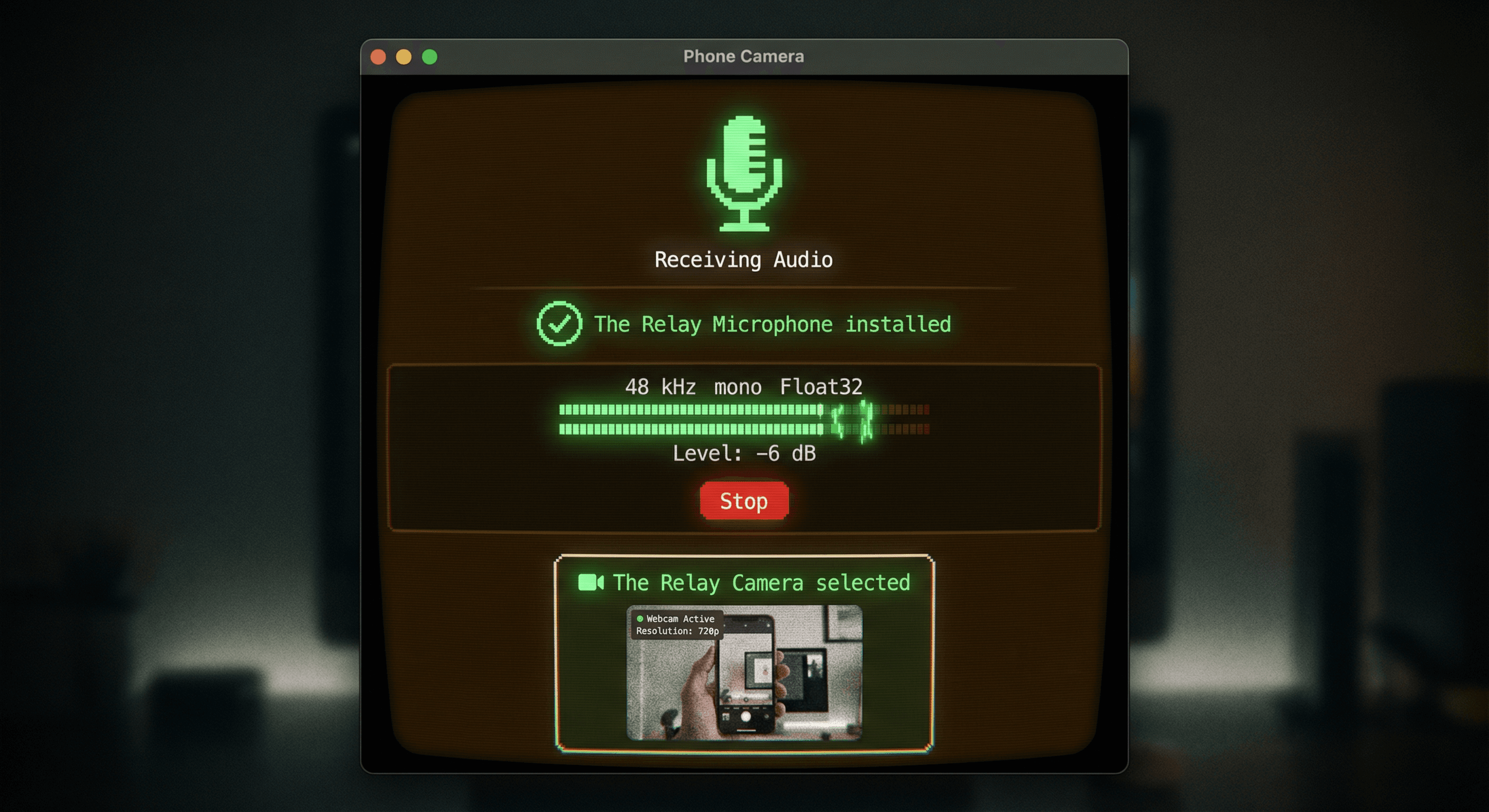 Phone as Webcam & Mic